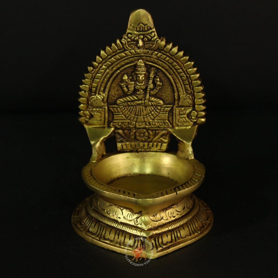 6" inch Karumbu Kamatchi Brass Vilakku