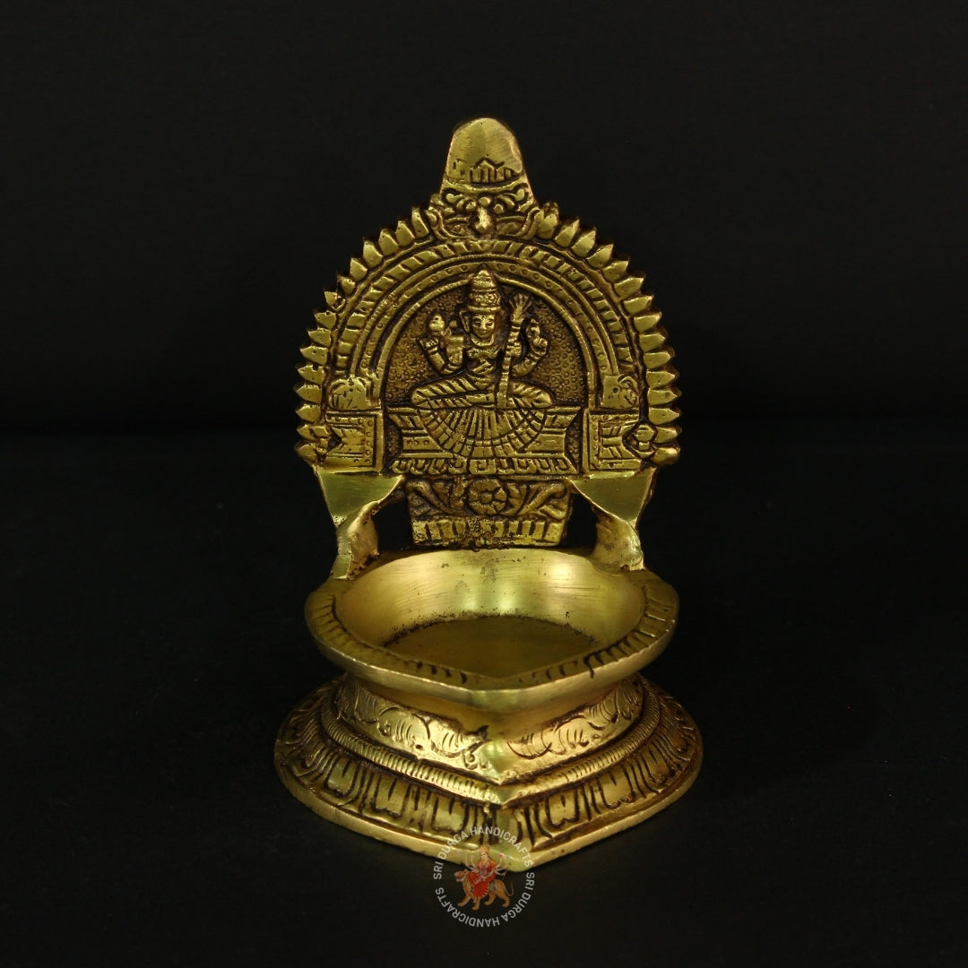 6" inch Karumbu Kamatchi Brass Vilakku