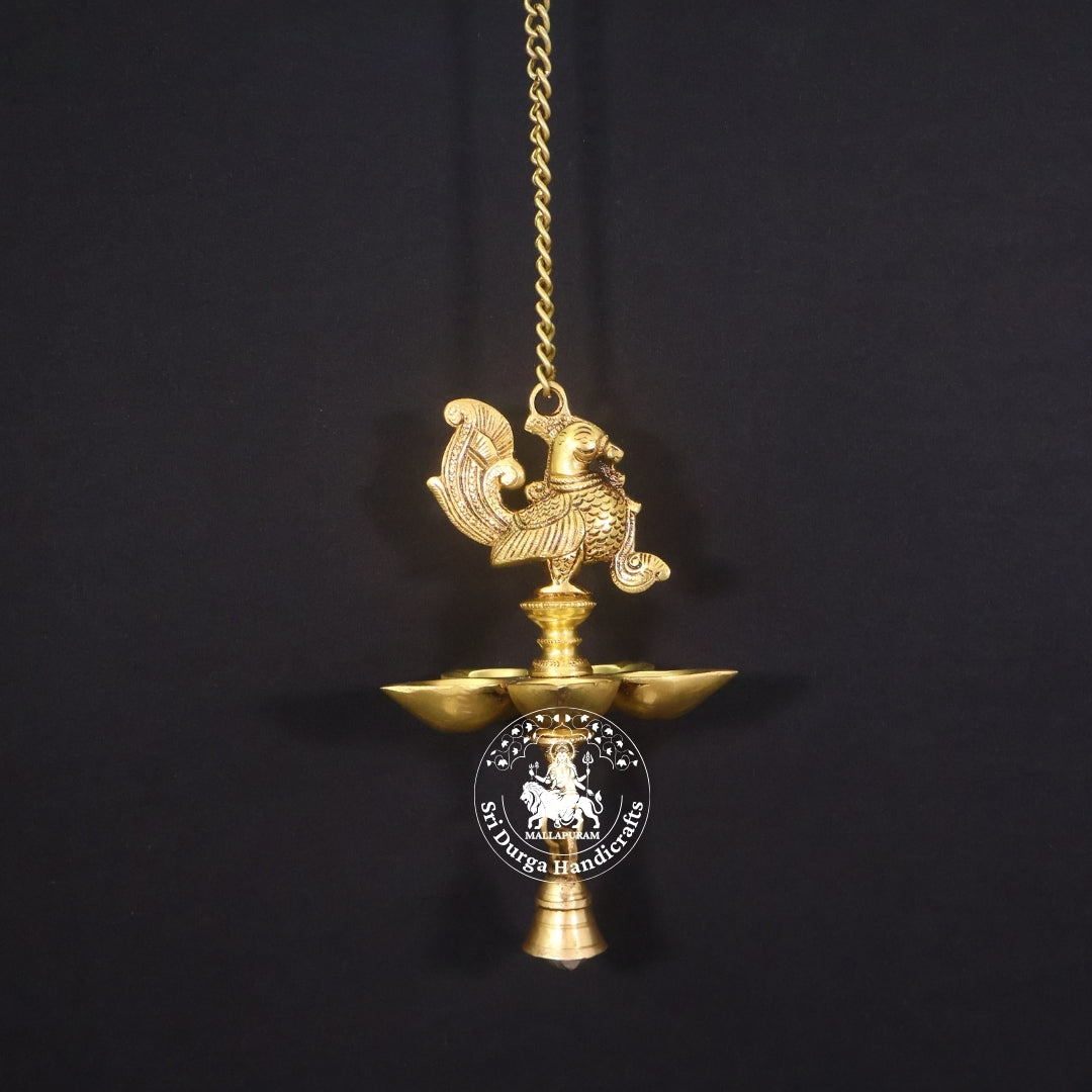 5" Face Brass Hanging Annam Vilakku