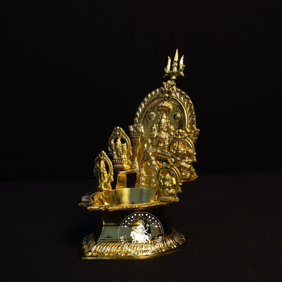 Brass Angalaamman Vilakku – Size No:10