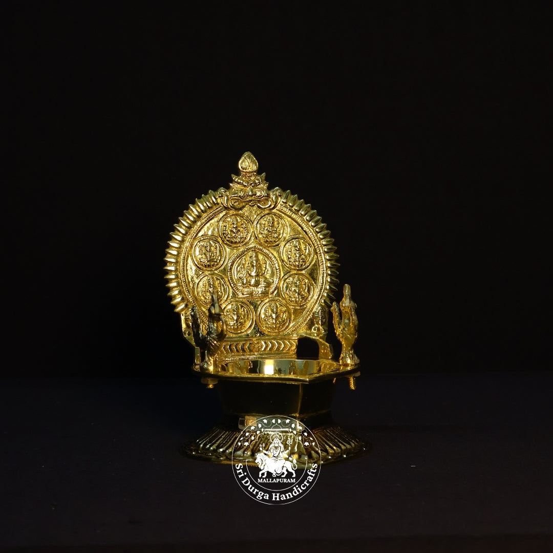 Brass Astalakshmi Vilakku – Size No:7