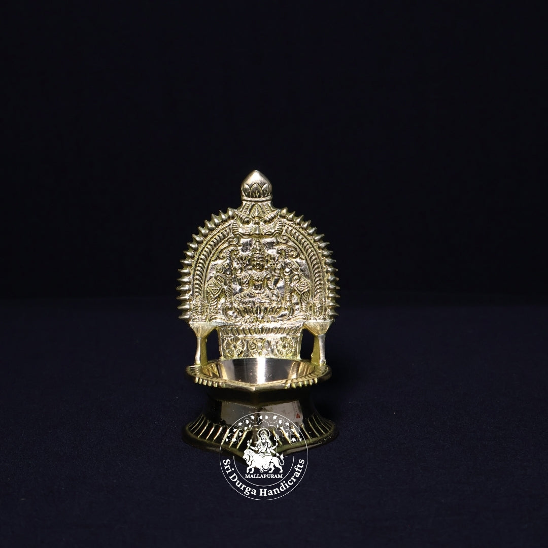 Brass Kamatchi Vilakku (Gold) – Size No:1