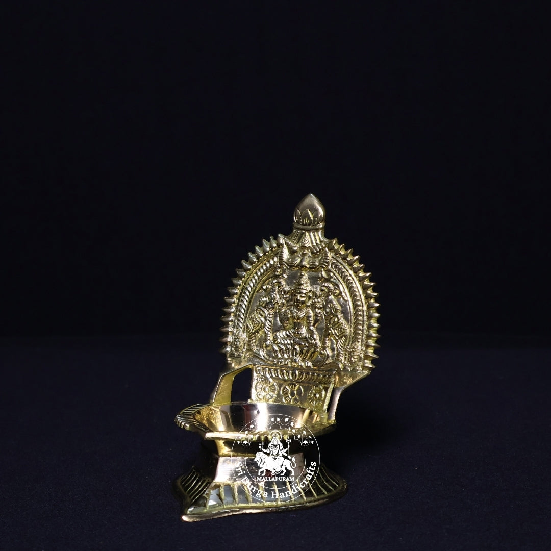 Brass Kamatchi Vilakku (Gold) – Size No:1