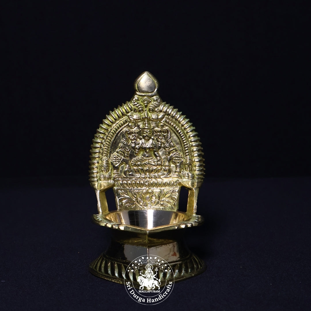 Brass Kamatchi Vilakku (Gold) – Size No:5