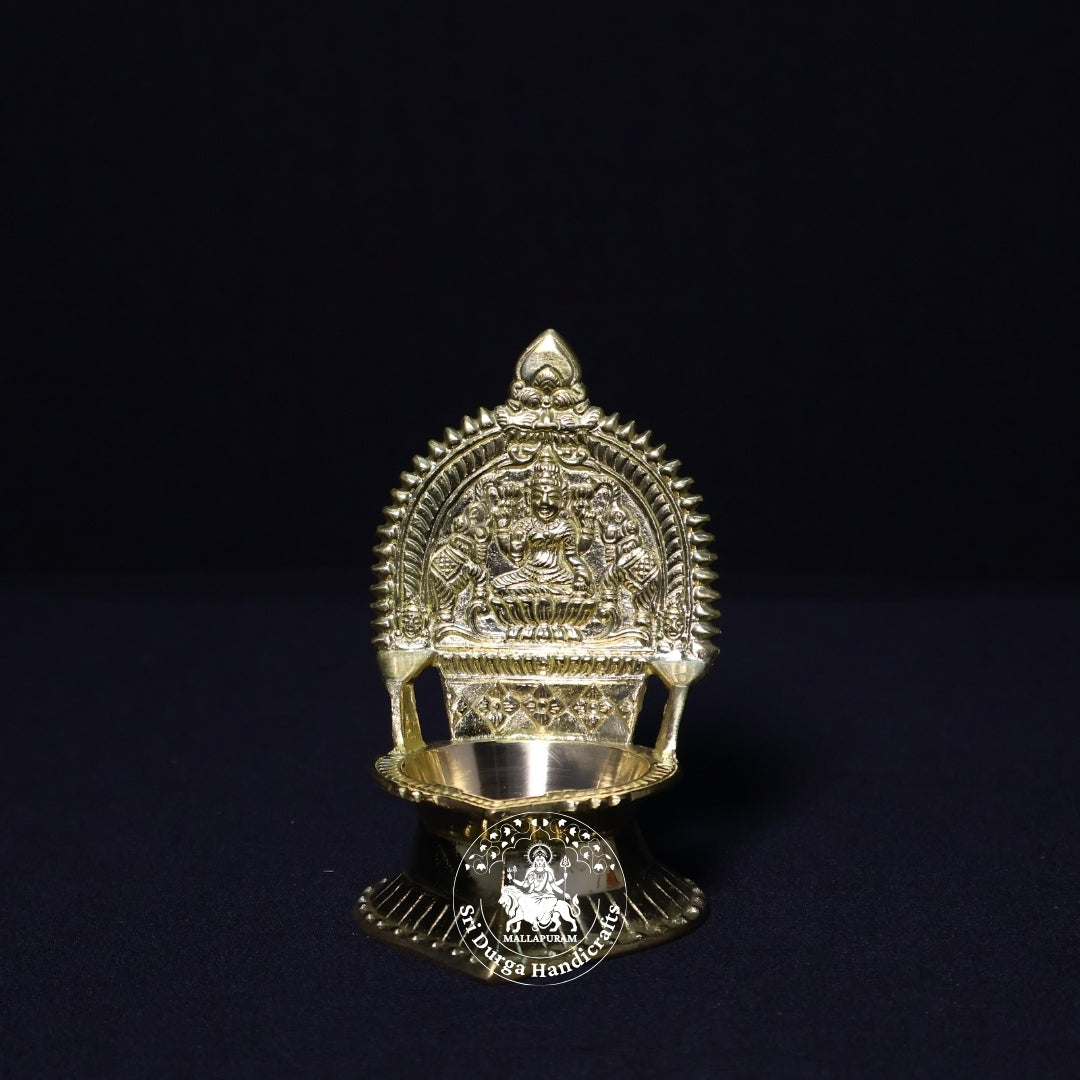 Brass Kamatchi Vilakku (Gold) – Size No:2