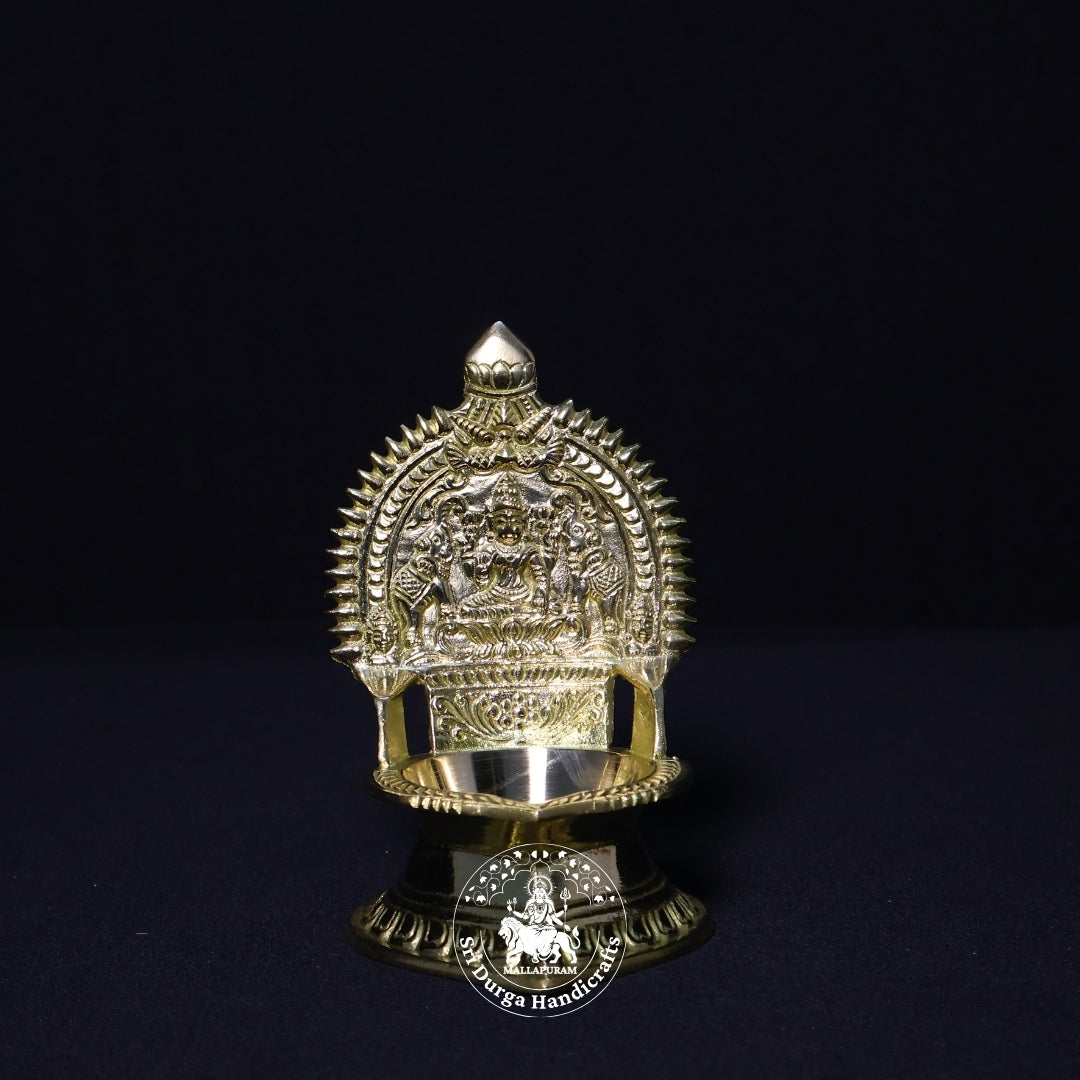 Brass Kamatchi Vilakku (Gold) – Size No:3