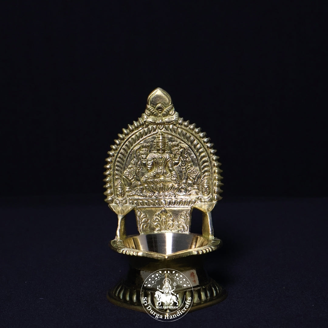 Brass Kamatchi Vilakku (Gold) – Size No:4