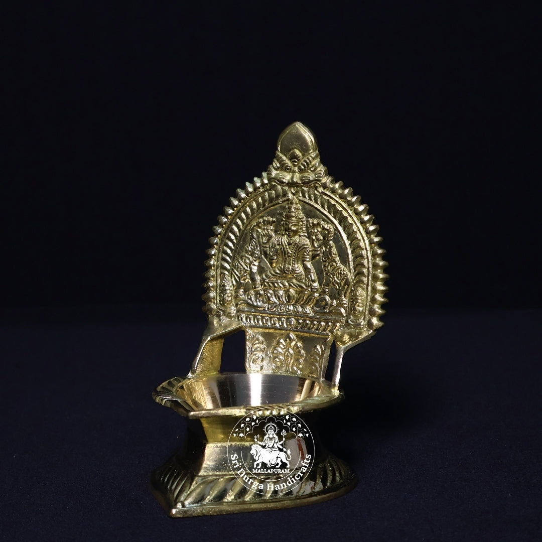 Brass Kamatchi Vilakku (Gold) – Size No:4
