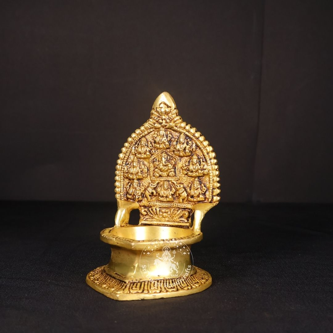 5" Inch Brass Astalakshmi Deep