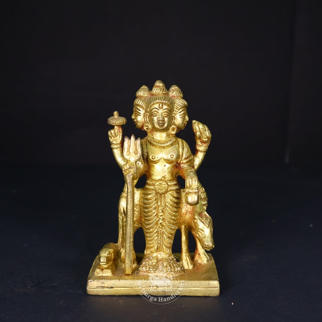 4" Inch Brass Dattatriyar Idol