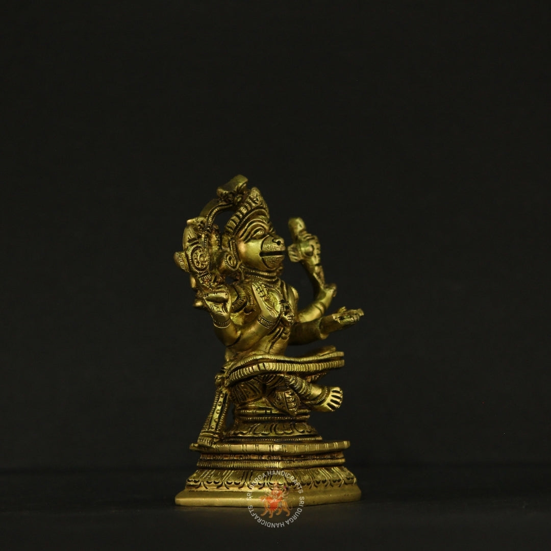 4" inch Brass Hanuman Idol