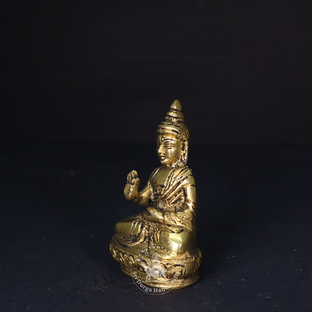 3" Inch Brass Buddha Idol