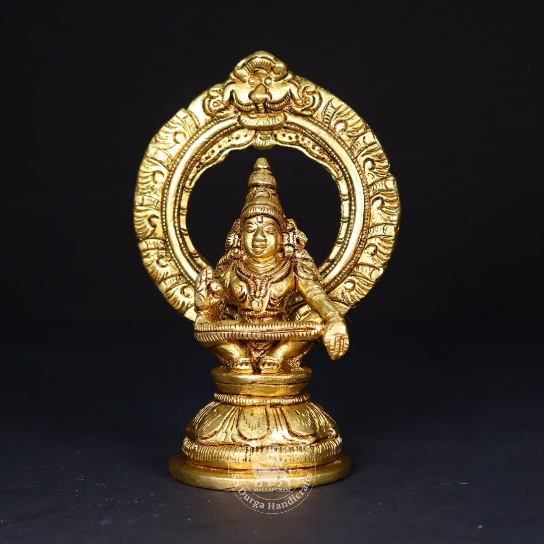 4" Inch Brass Iyappan Idol