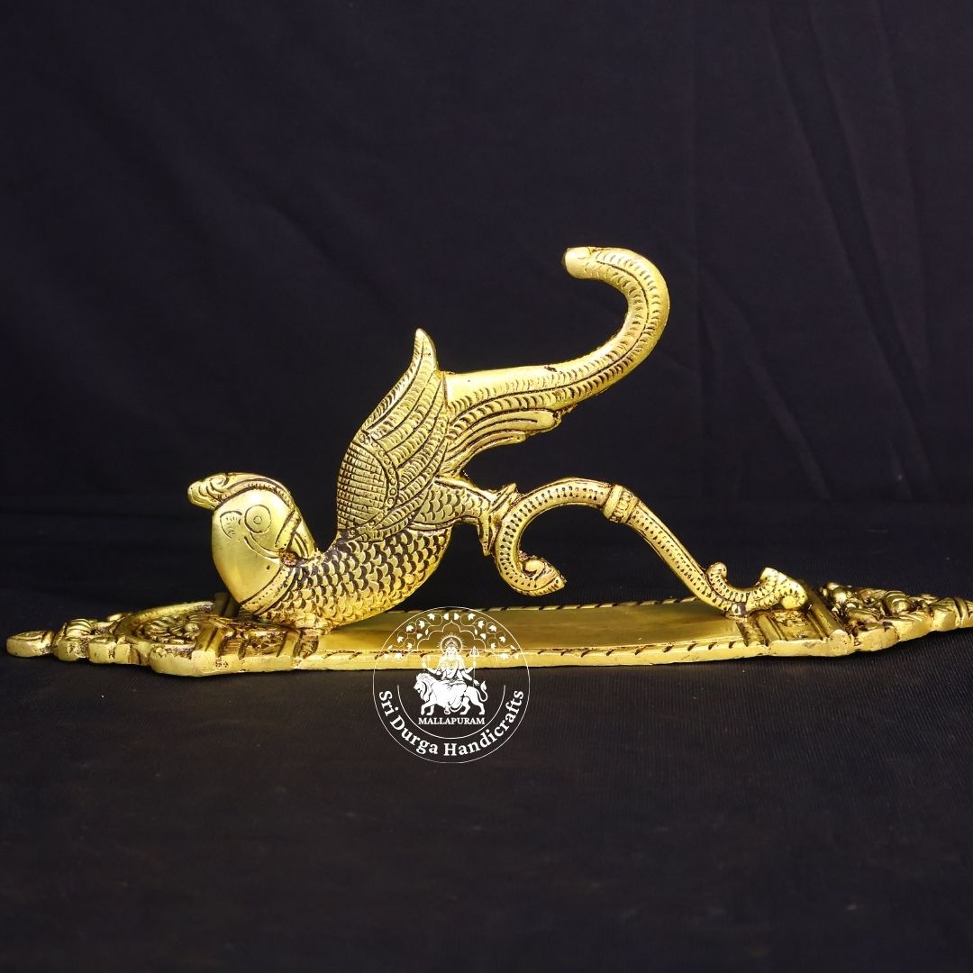 Brass Parrot Wall Bracket – 12 Inch