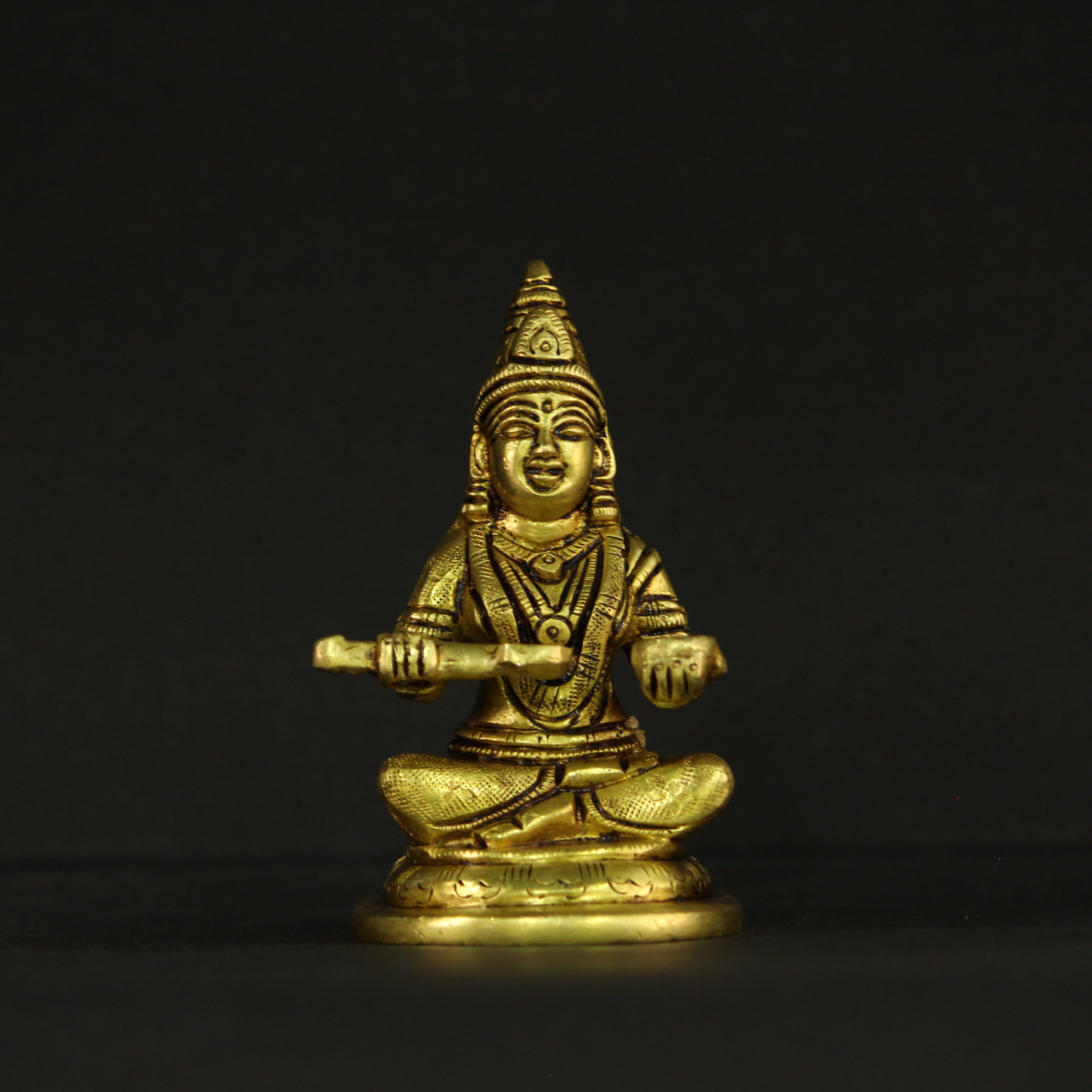 4" Brass Annapoorani of Generosity