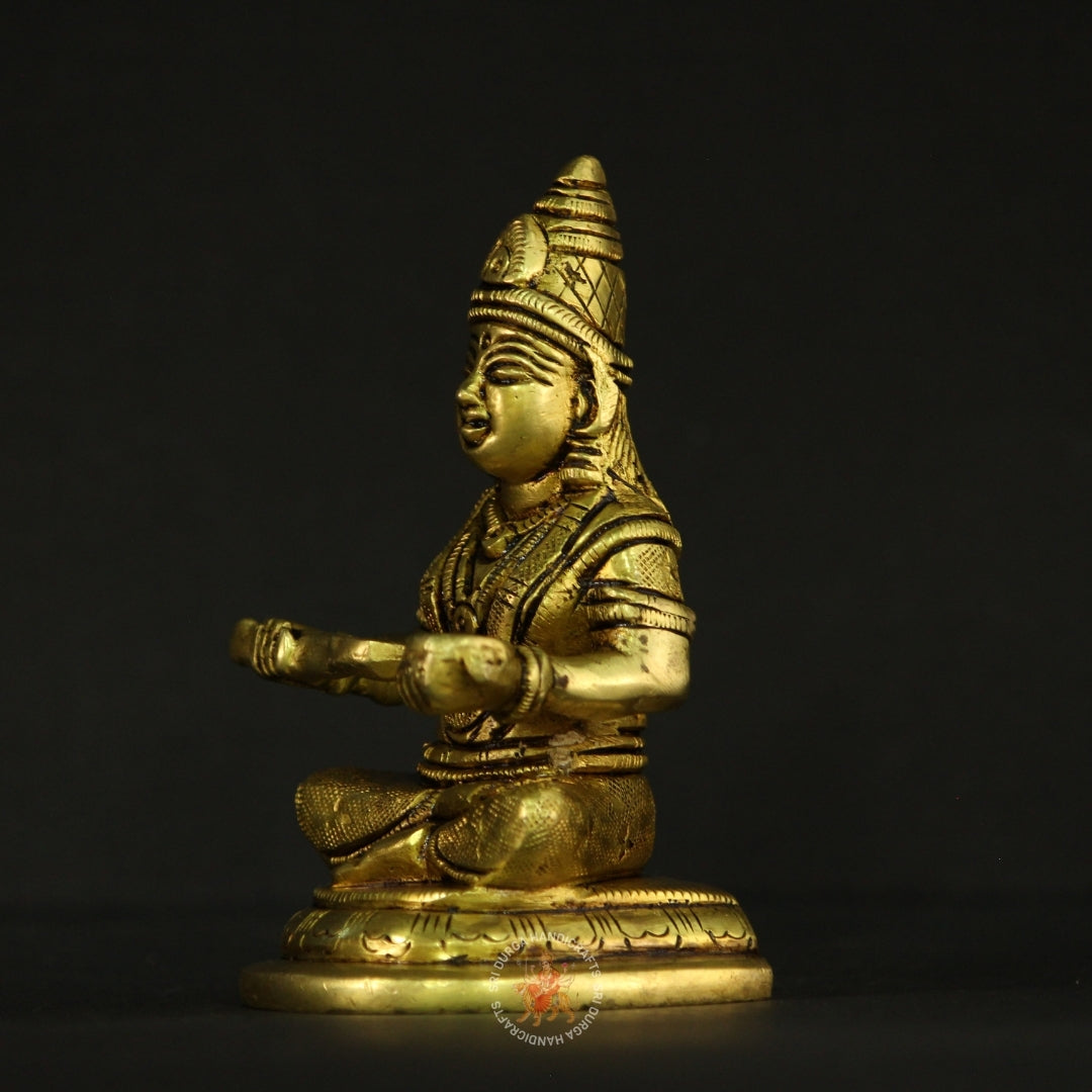 4" inch Goddess Brass Annapoorni Idol