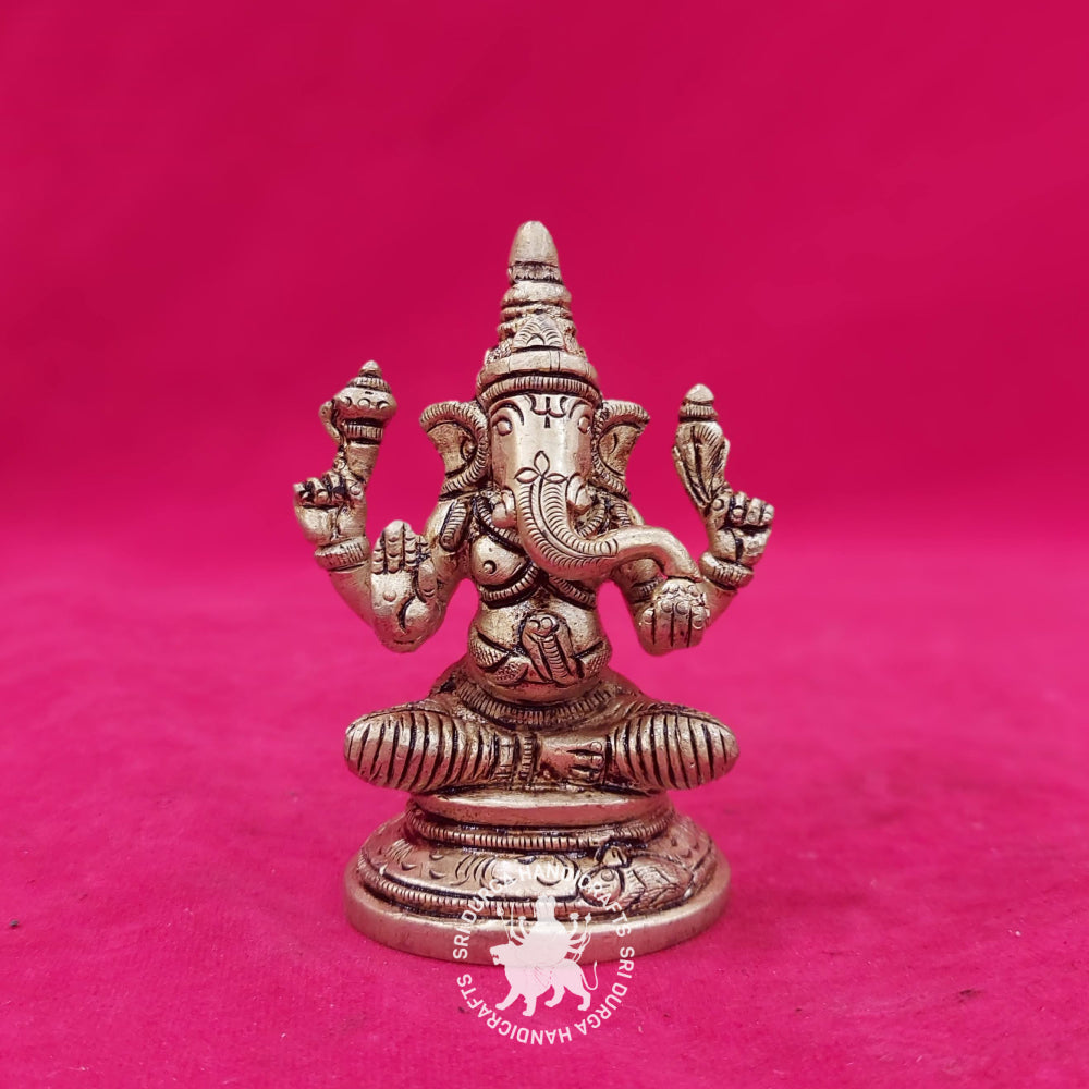 Brass Kamal Ganesh Idol