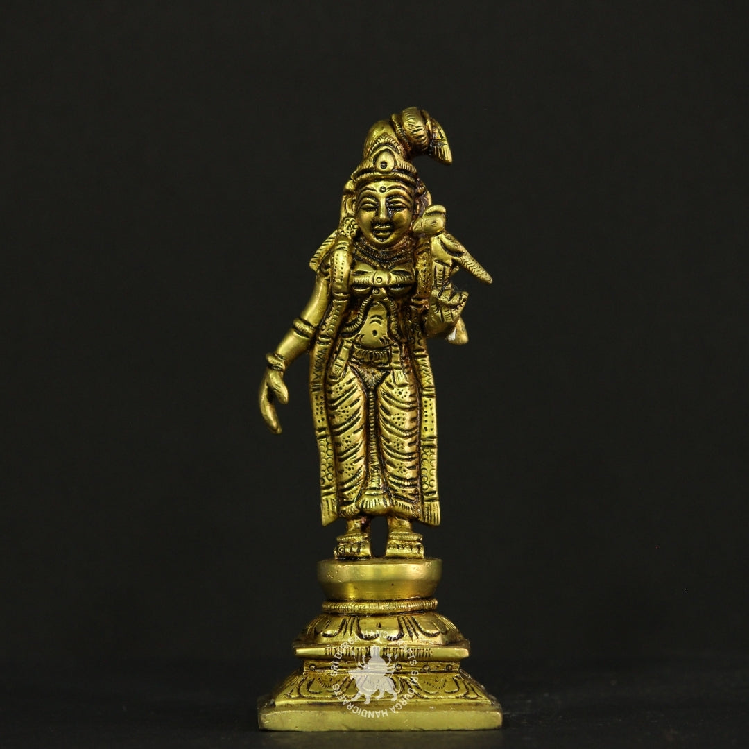 6" Aandal in Divine Brass Form