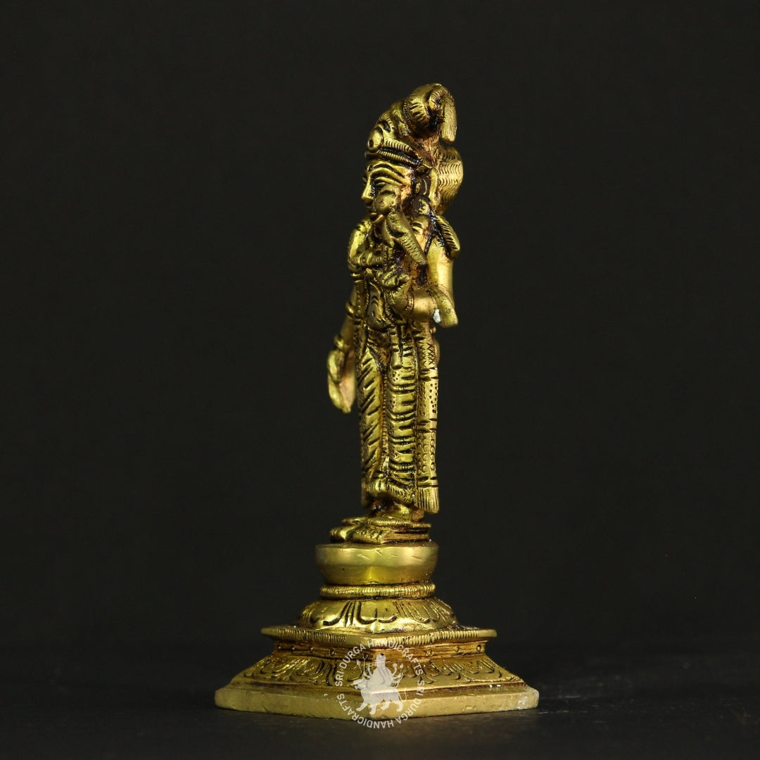 6" inch Aandal in Divine Brass Form