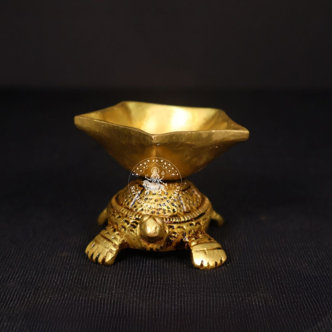 2" Inch Brass Five Face Tortoise Deep
