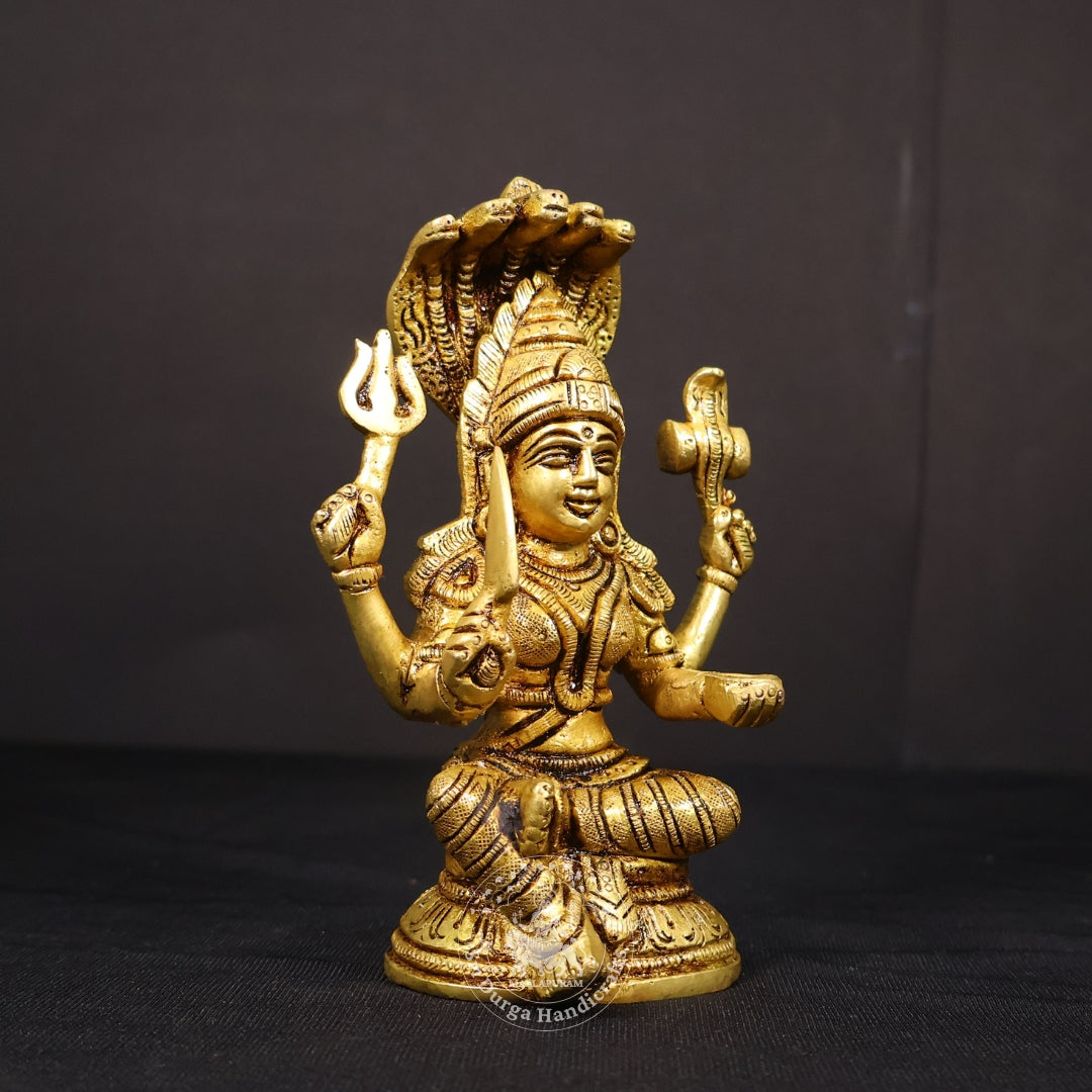 6" Inch Brass Karumari Amman