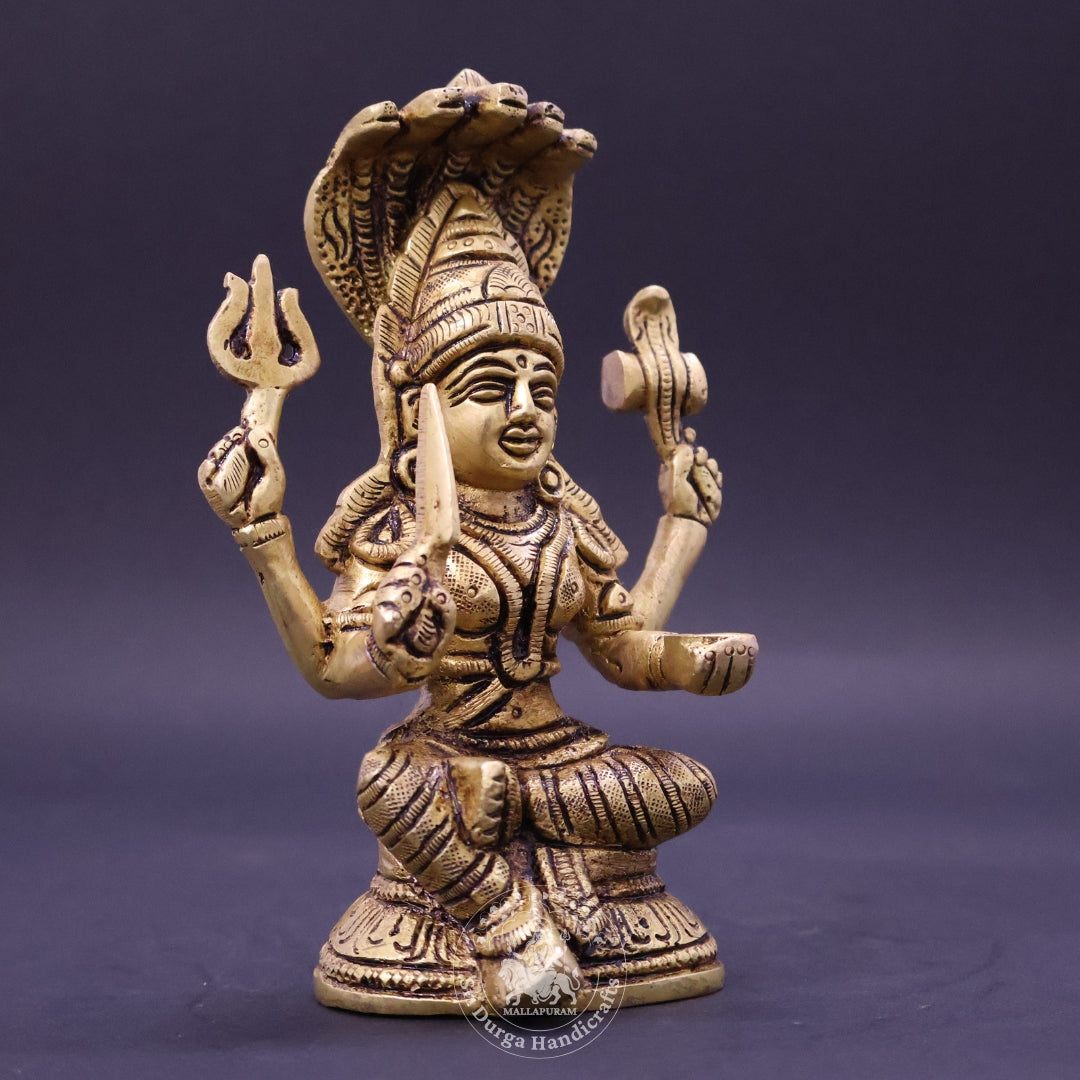 6" Inch Brass Karumari Amman