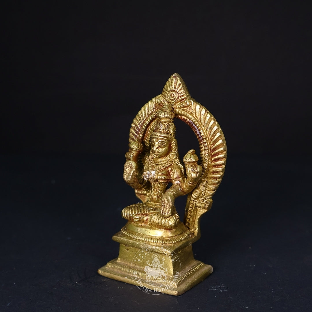 3" Inch Brass Lakshmi Idol