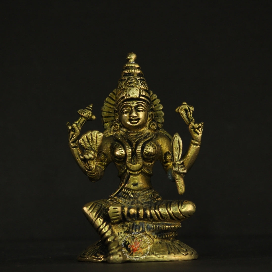 5" inch Goddess Rajarajeshwari Brass Idol