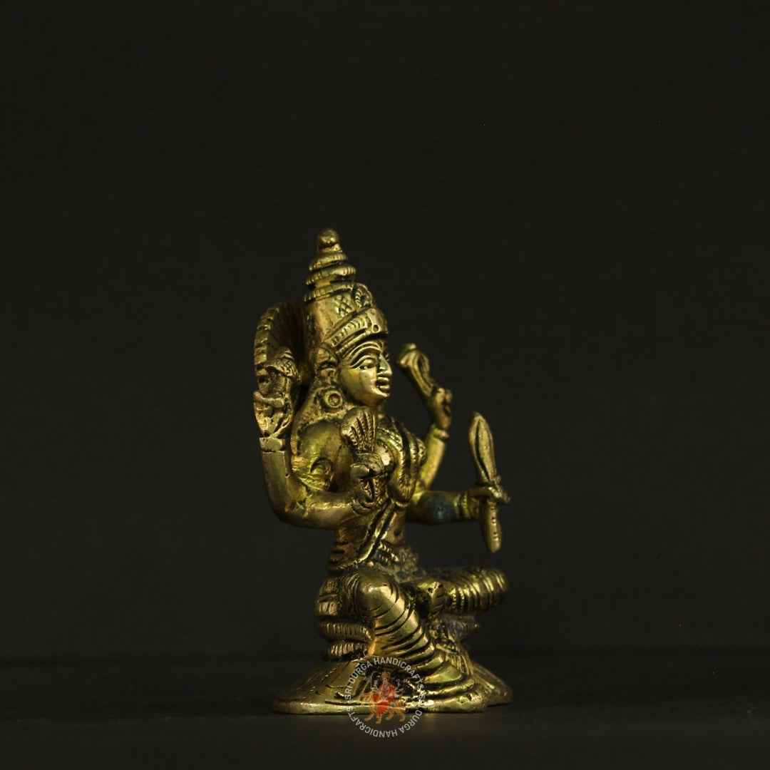 5" inch Goddess Rajarajeshwari Brass Idol