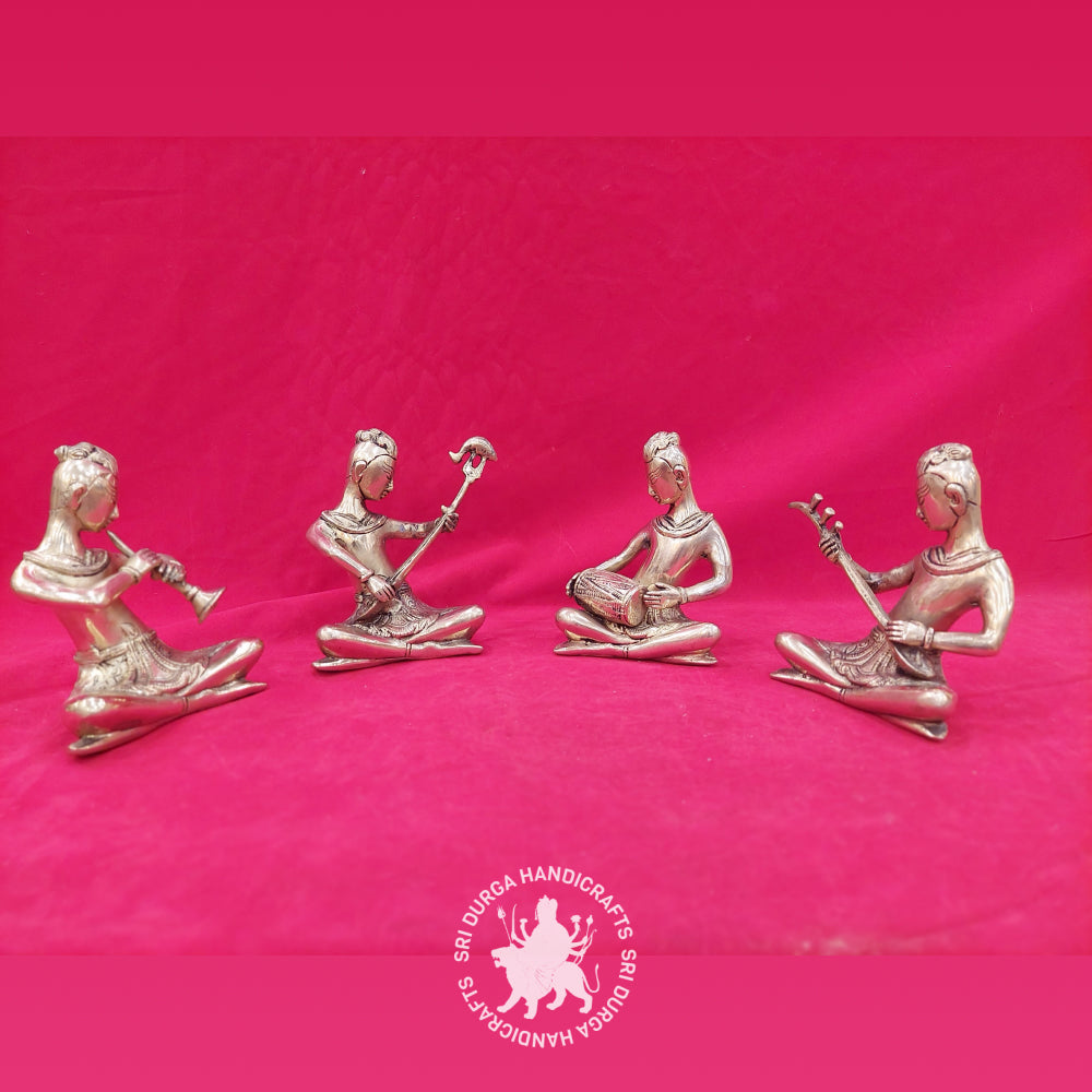 6" inch Brass Tribal Musical Set Idol
