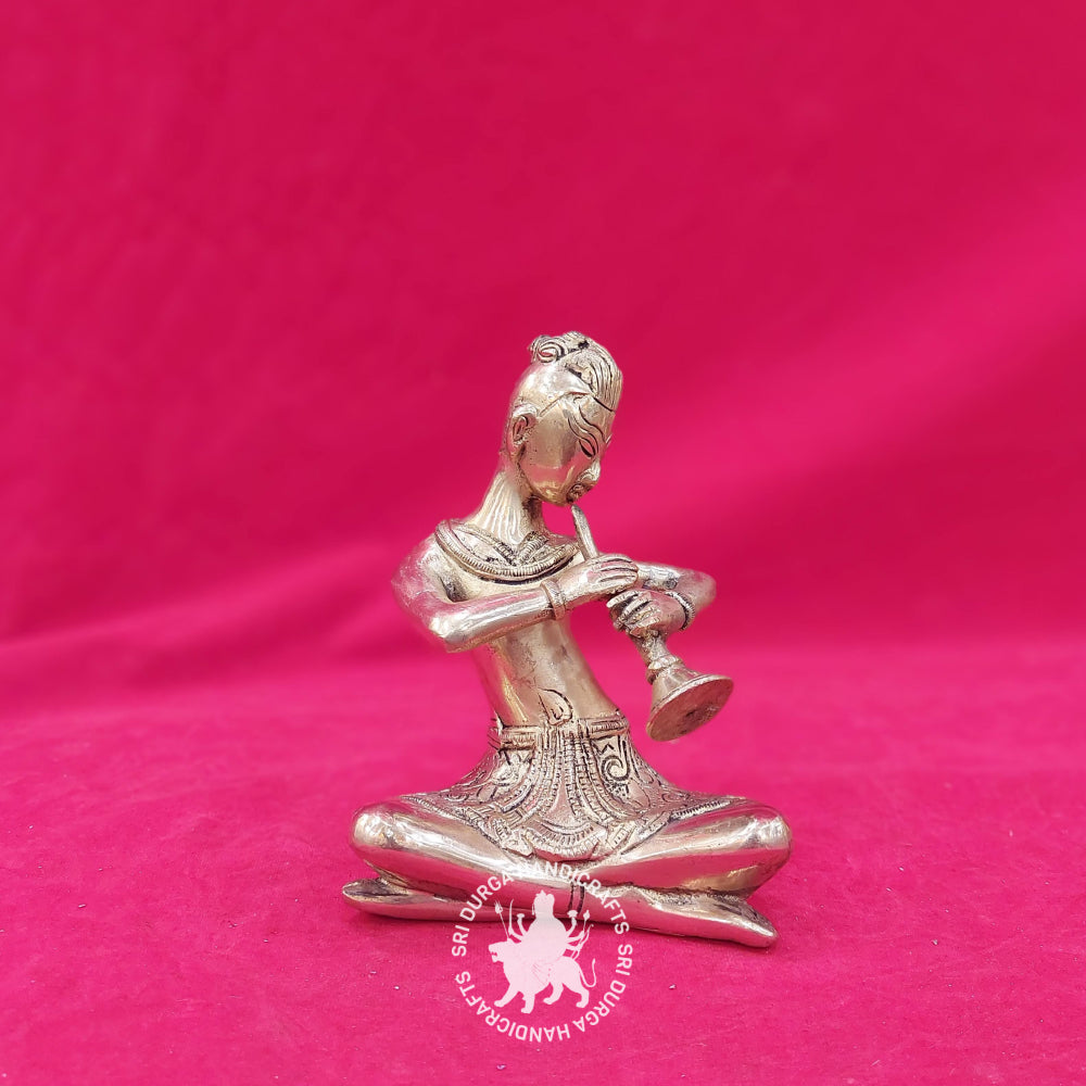 6" inch Brass Tribal Musical Set Idol