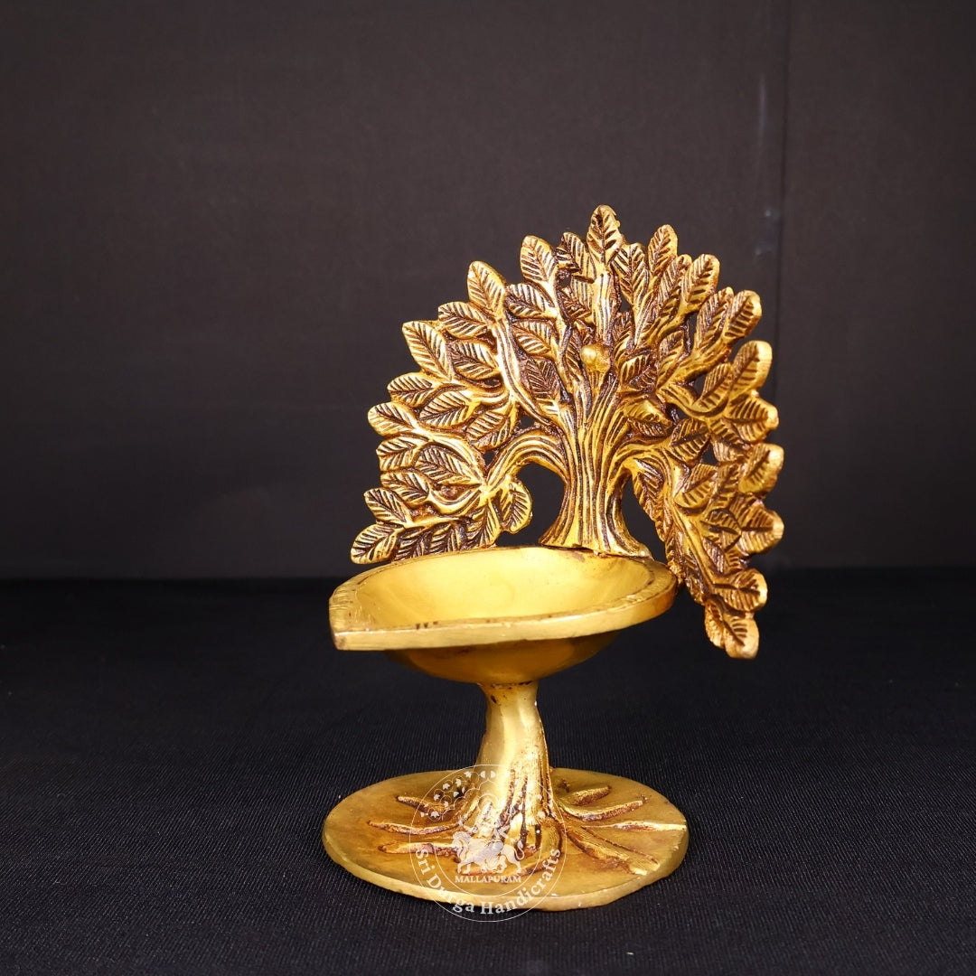 7" Inch Brass Tree Deep