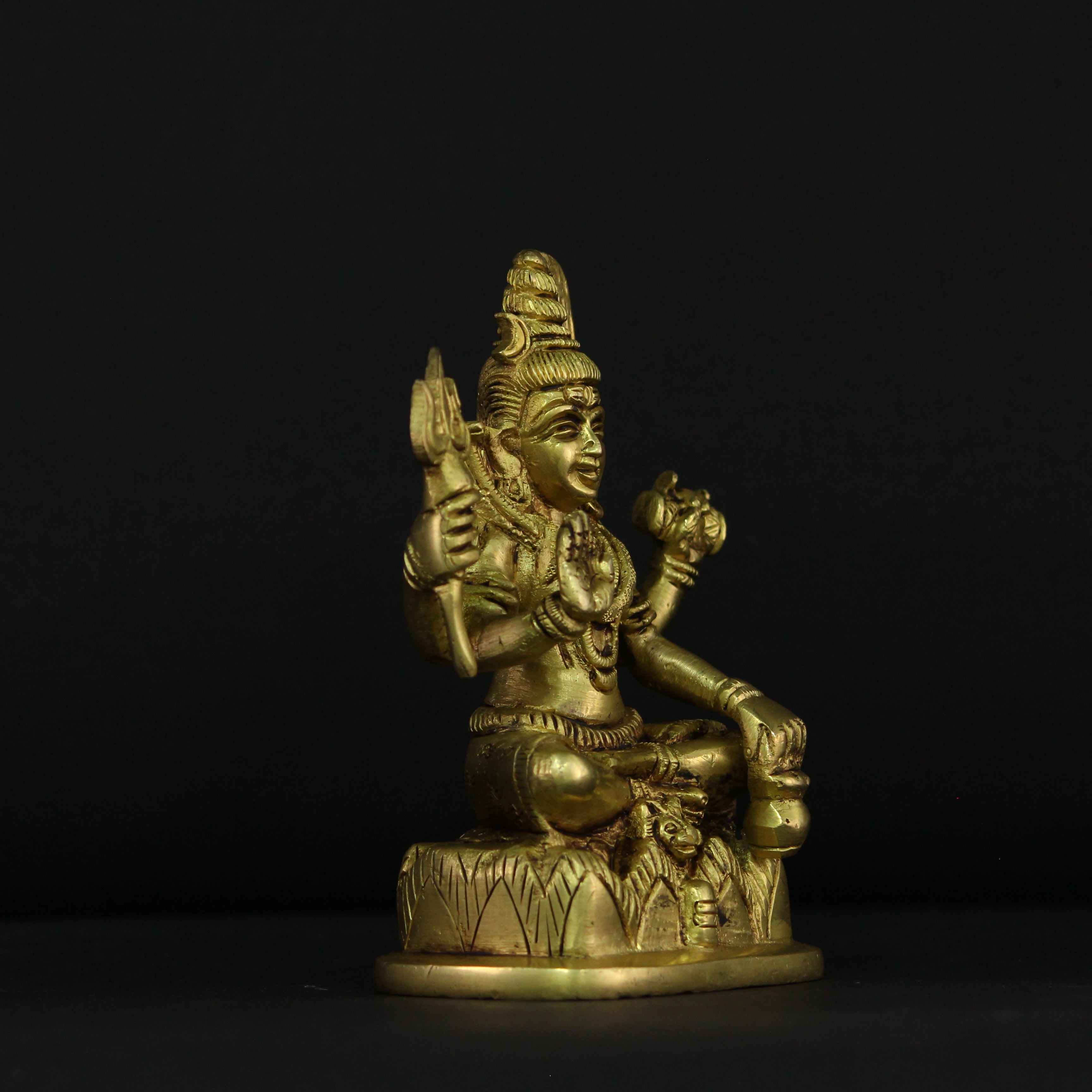 6" inch Lord Shiva Brass Idol