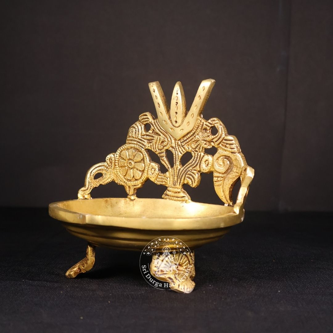 5" inch New Divine Sangu Chakaram Diya