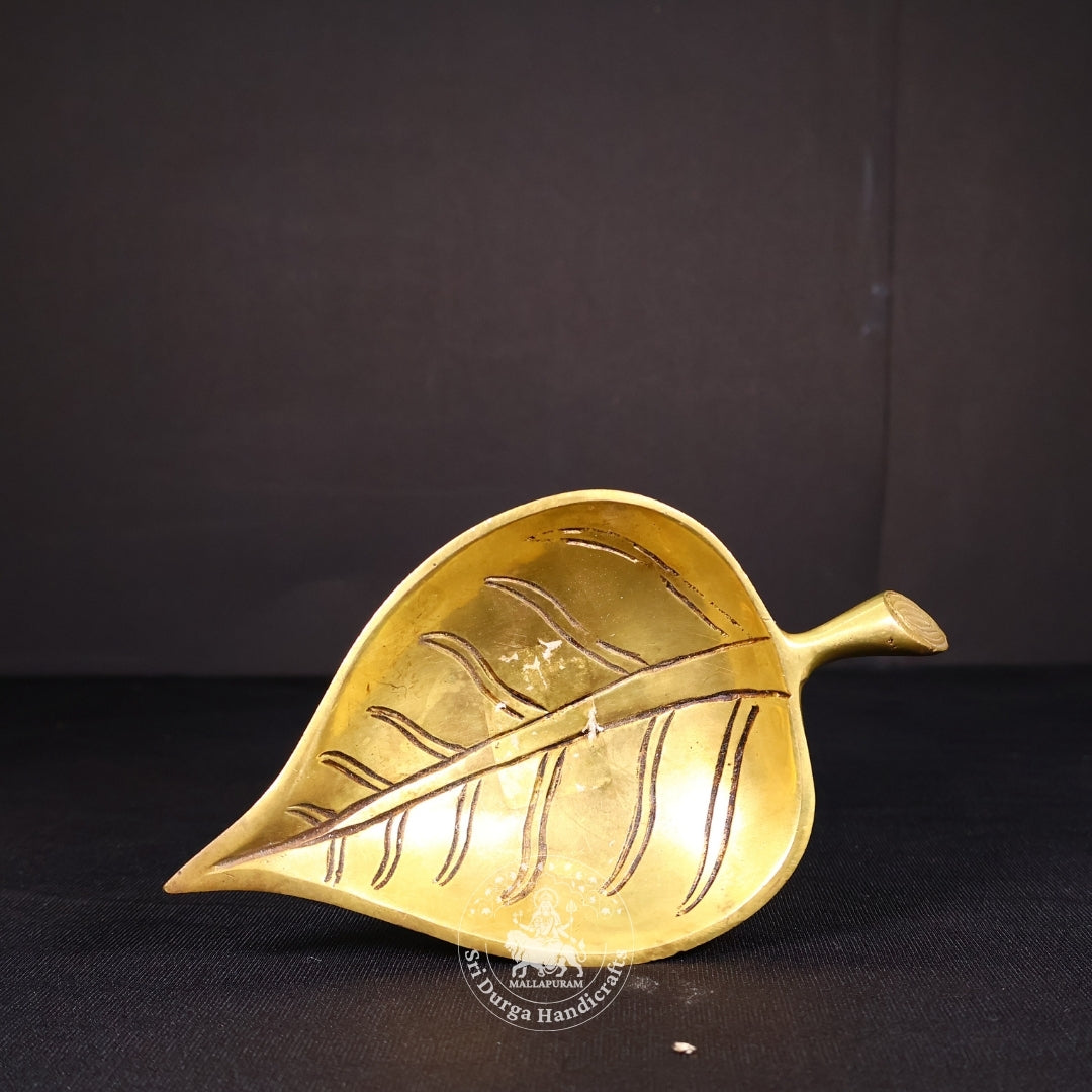 2" Inch Brass Leaf Deep