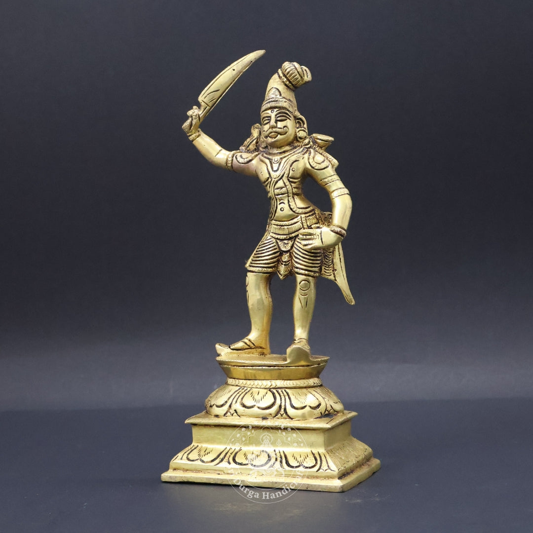 10" Inch Brass Madurai Veeran