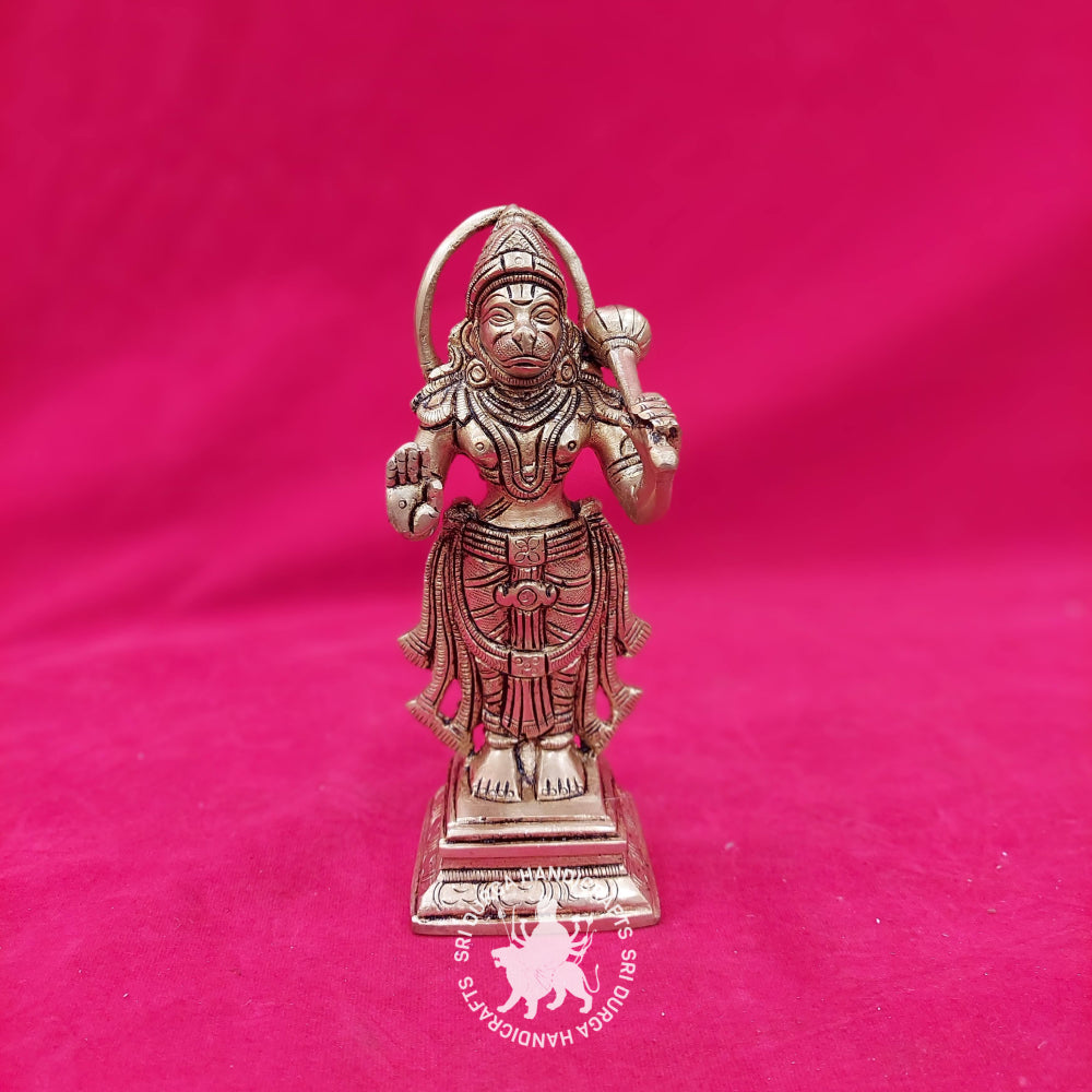7" Inch Brass Abhaya Hanuman Standing Position Idol