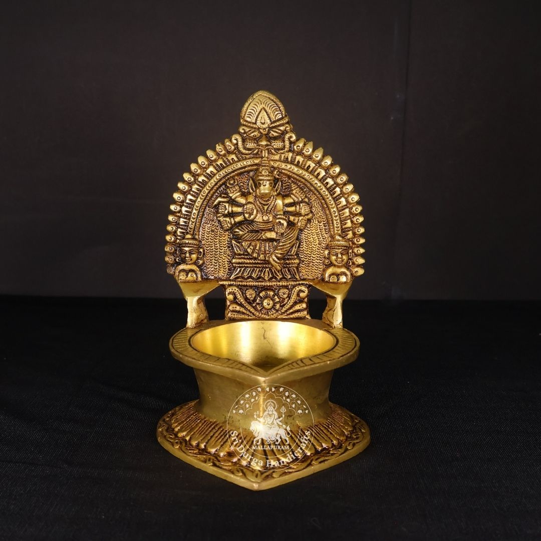 7" Inch Brass Varaghi Antique Deep