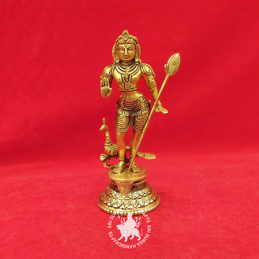 9" Inch Brass Bala Murugan Idol