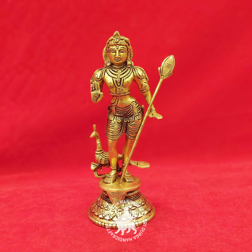 9" Inch Brass Bala Murugan Idol