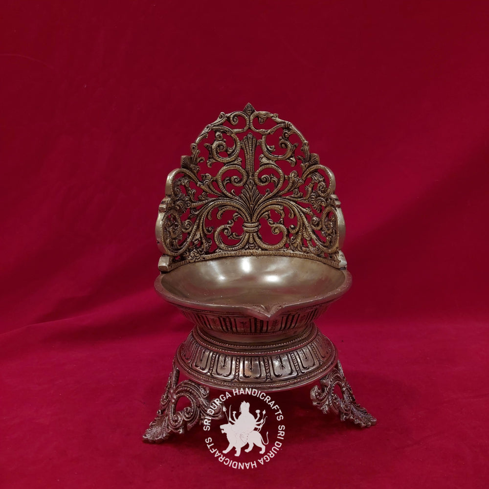 12" Inch Brass Decorative Flower Vilakku