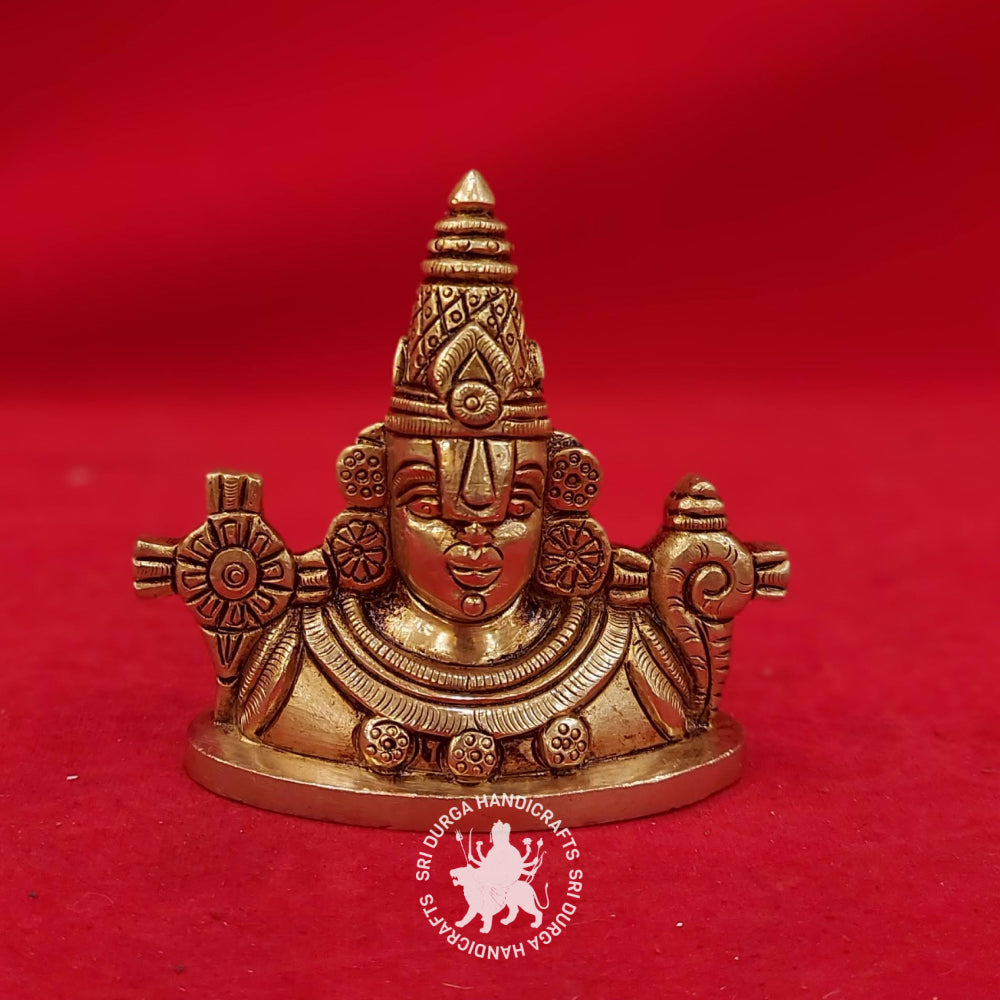 3.5" inch Brass Balaji Head Idol