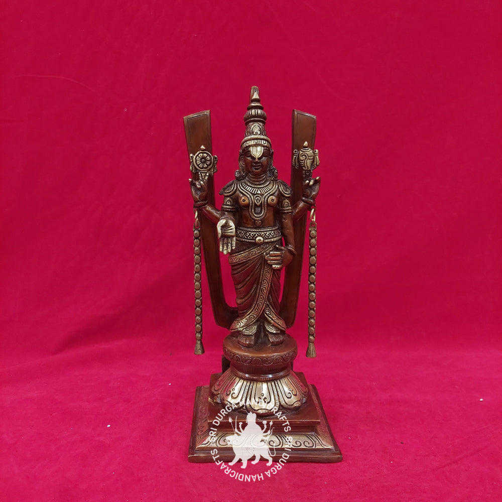 14" inch Brass Colour Balaji Idol