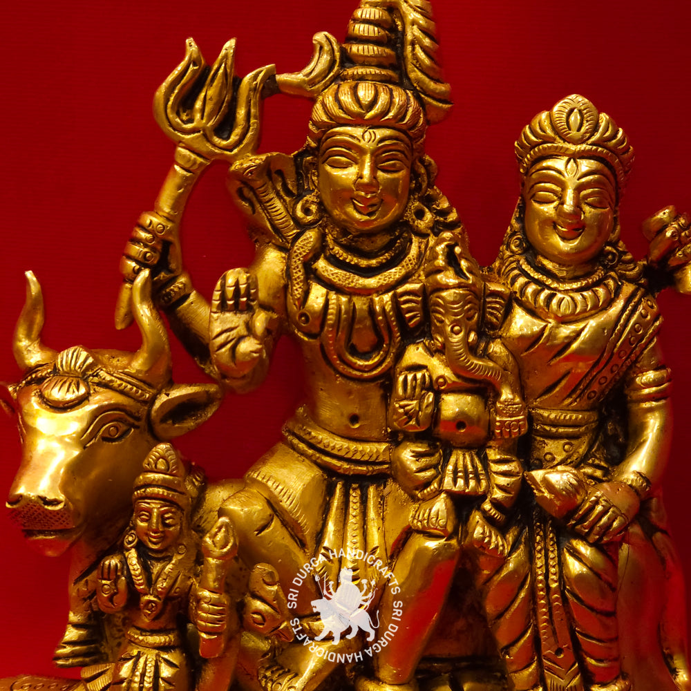 6" inch Brass Sivan Family Idol