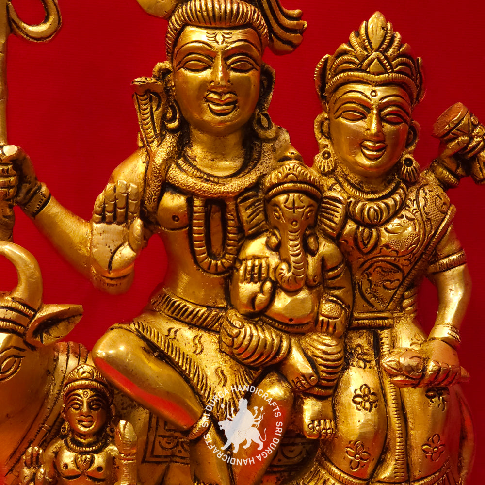 8" inch Brass Sivan Family Idol