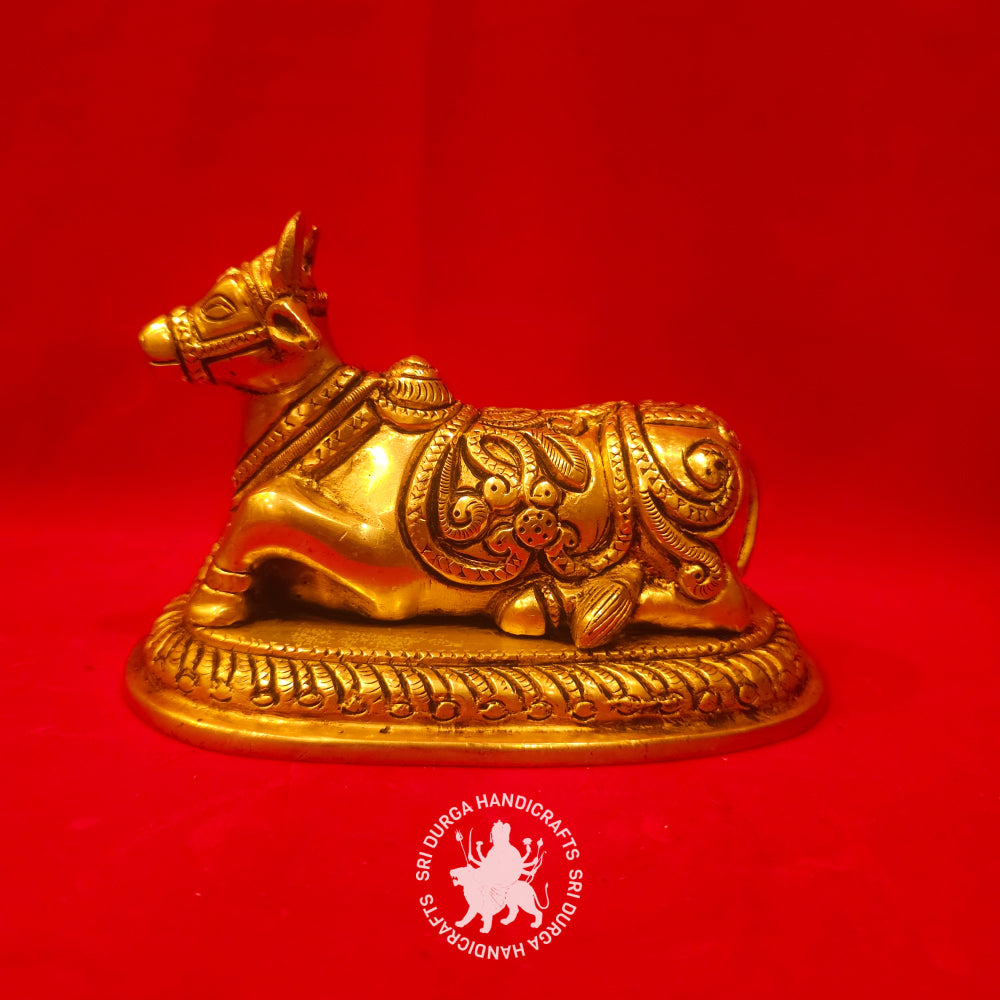 4" inch Brass Nandi Idol