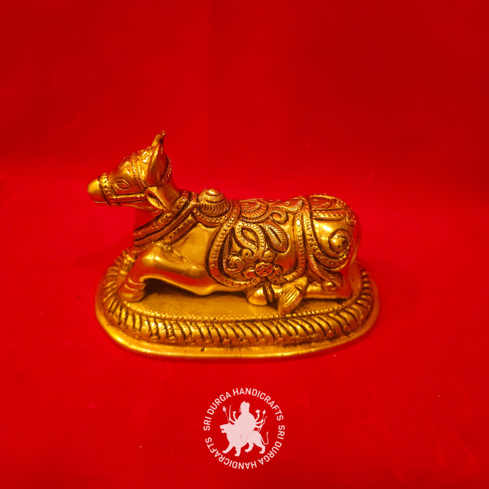 4" inch Brass Nandi Idol
