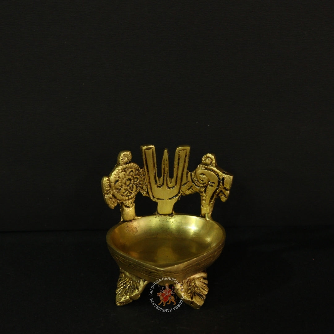 3" inch Sacred Sangu Chakram Namam Deepam