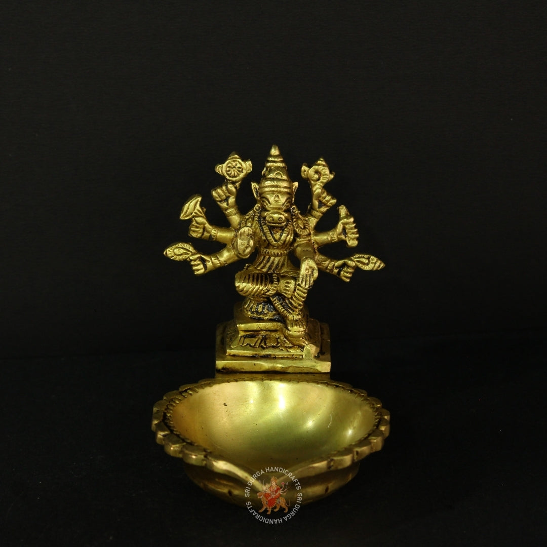 4" Antique Varagi Vilakku Diya