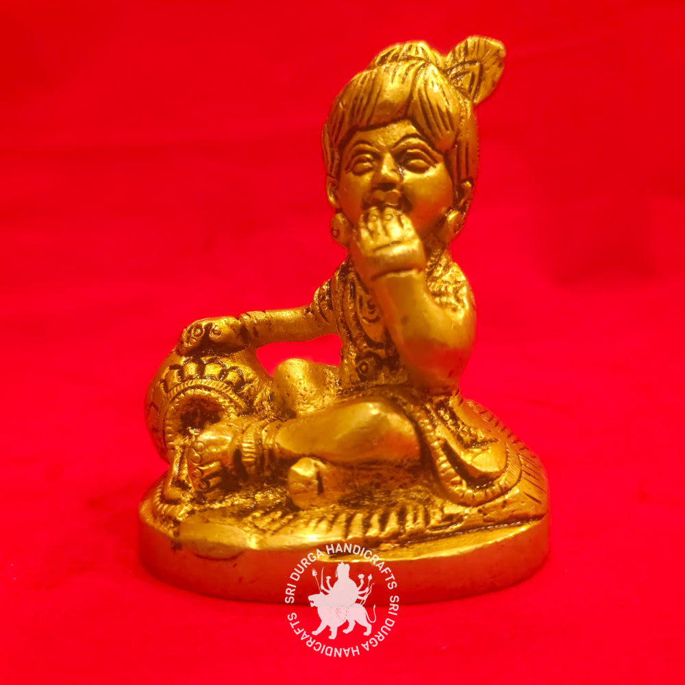 3" inch Matki Krishnar Brass Idol